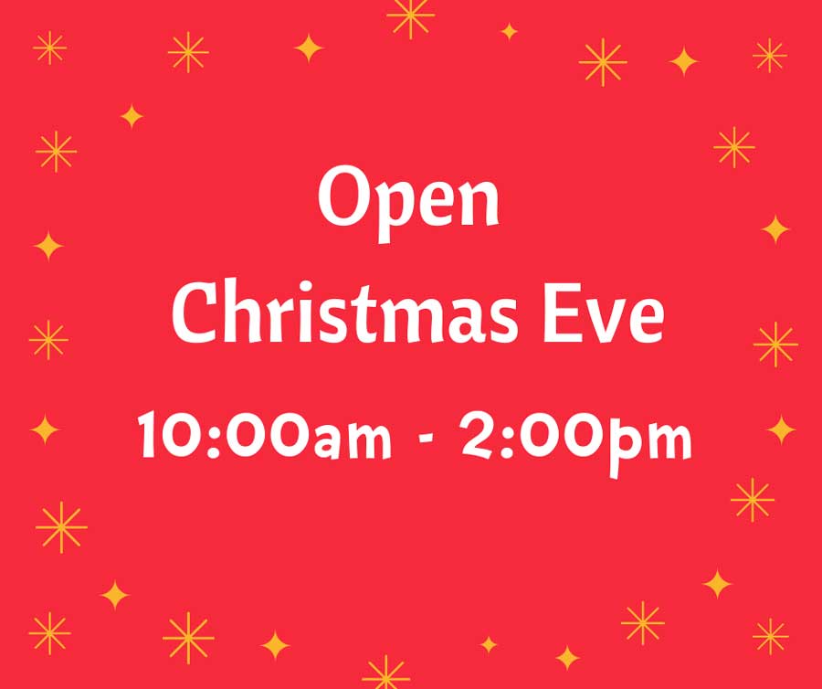 Open Christmas Eve • Art Attack