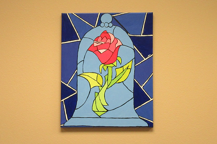 Enchanted Rose Canvas Class Art Attack