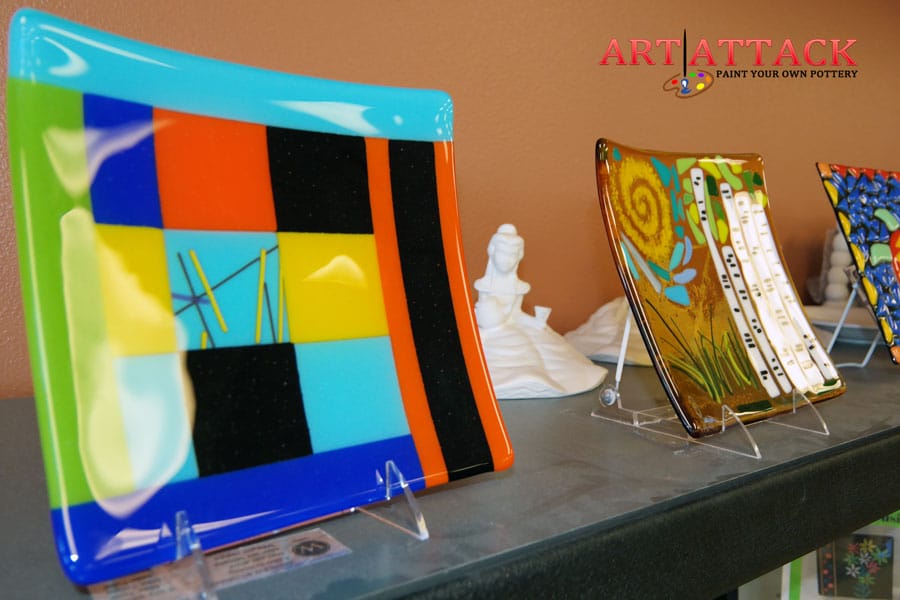 Art Attack NM fused glass