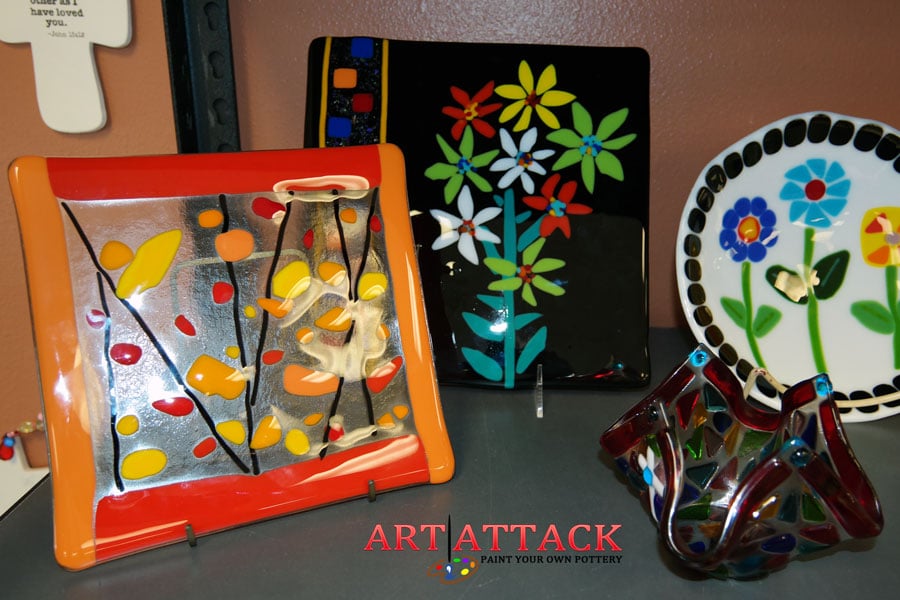 Art Attack NM fused glass