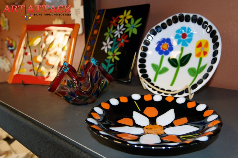 Art Attack NM fused glass