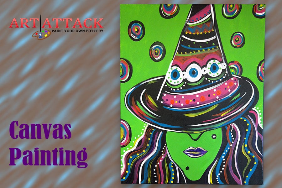 Art Attack NM Canvas Halloween
