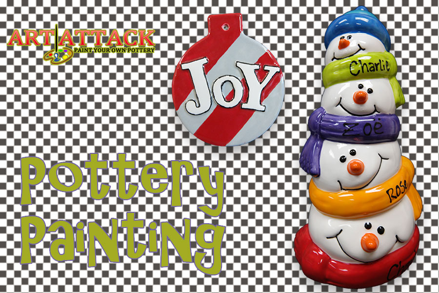 Art Attack NM Pottery Christmas
