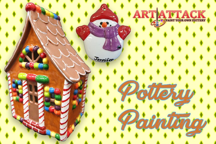 Art Attack NM Pottery Christmas